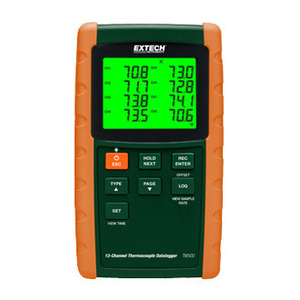 12 CHANNEL THERMOCOUPLE DATALOGGER     TM500  EXTECH