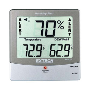 Hygro-Thermometer Humidity Alert with Dew Point    445814 / 445815  EXTECH