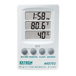 Hygro-Thermometer Clock    445702  EXTECH